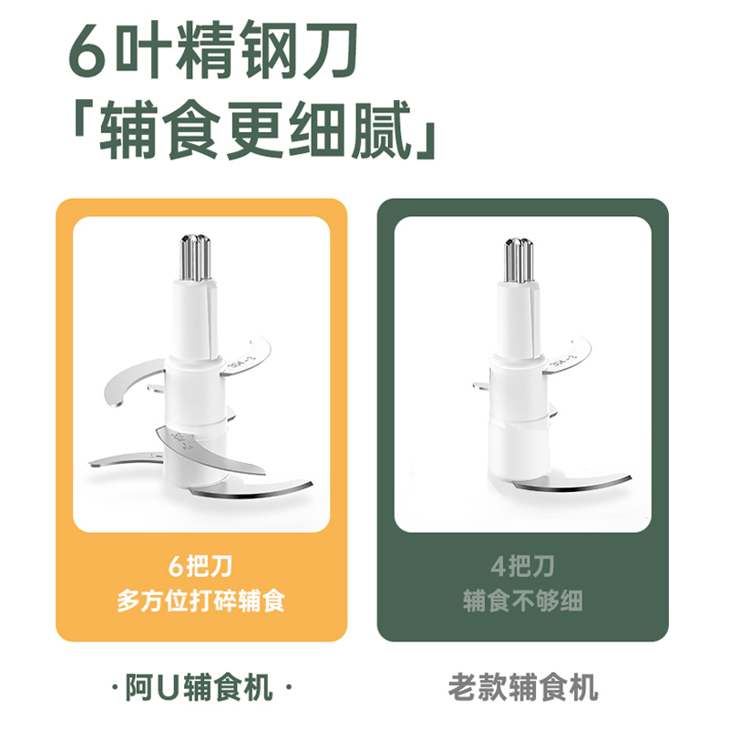 好阿优旗舰店好阿优辅食机婴儿宝宝料理机宝宝辅食机全自动多功能食物研磨器3