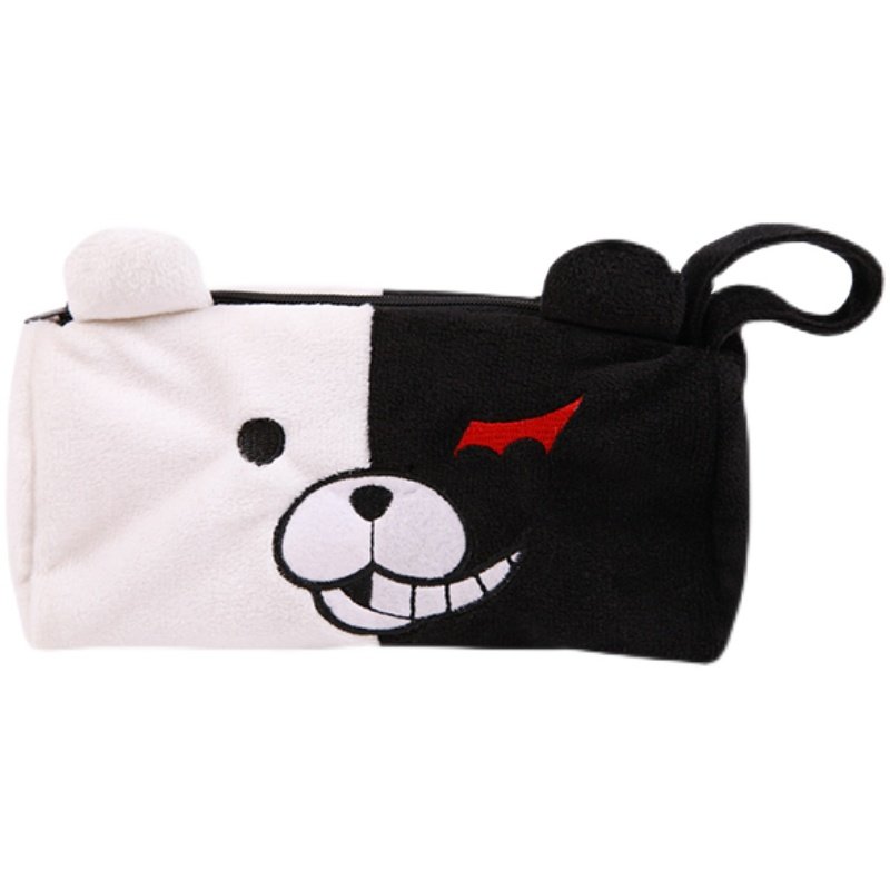 漫工厂弹丸论破黑白熊毛绒笔袋文具袋弹丸轮舞化妆袋零钱包玩偶,淘宝优惠券,粉丝福利购,淘宝优惠卷