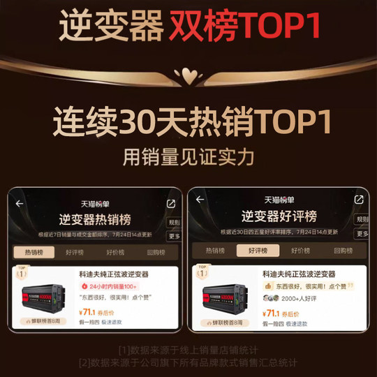 纯正弦波逆变器12V24V48V转220V车载家用大功率8000W电瓶转换器器