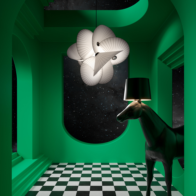 moooi荷兰进口Serpentine Light吊灯卧室餐客厅现代简约装饰灯具 - 图1