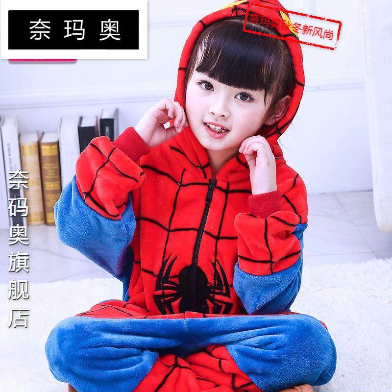 奈玛奥蜘蛛侠连体卡通男女孩睡衣 奈玛奥睡衣/家居服套装