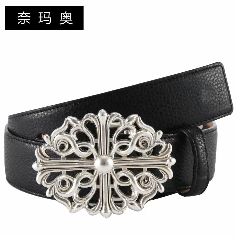 奈玛奥平滑扣头层牛皮复古手工皮带 奈玛奥腰带/皮带/腰链