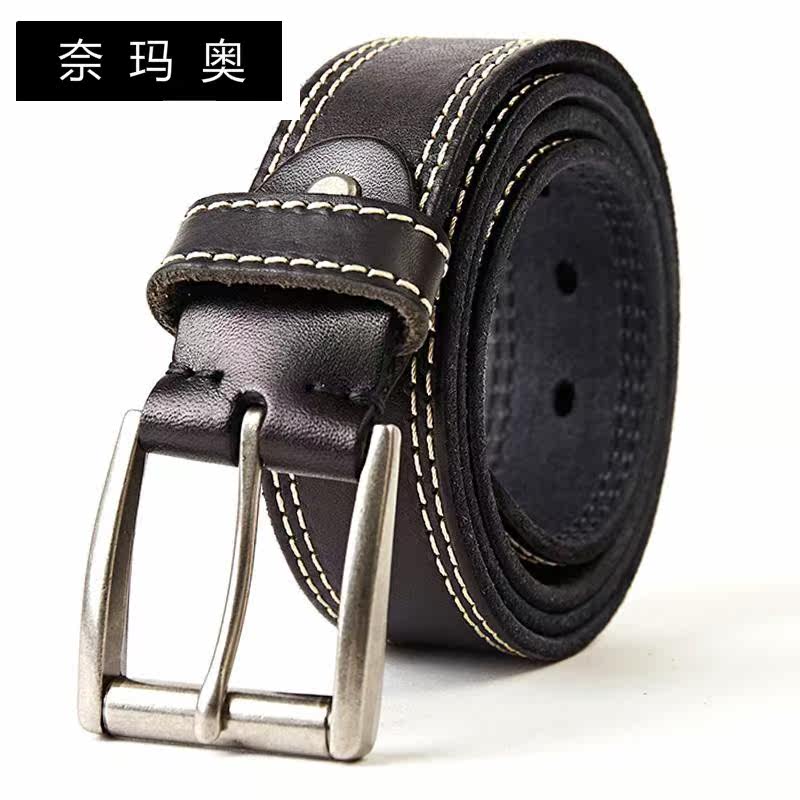 奈玛奥皮带头层牛皮复古男士针扣 奈玛奥腰带/皮带/腰链
