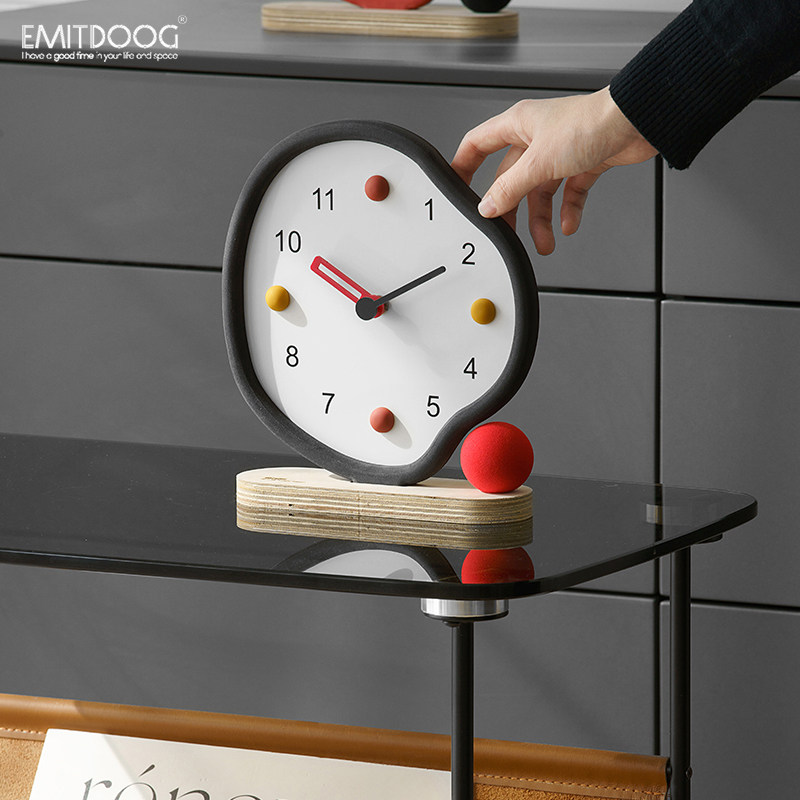 EMITDOOG家居客厅桌面摆件饰品酒柜电视柜玄关装饰品卧室创意座钟,淘宝优惠券,粉丝福利购,淘宝优惠卷