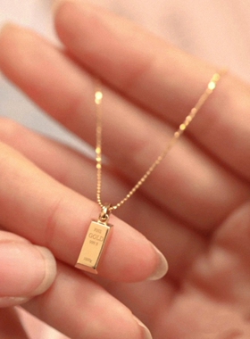 六.幅GOLD小金条项链暴富