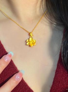 调太幅花月佳期牡丹花项链