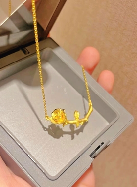 【复古浪漫】调太幅玫玫瑰花项链