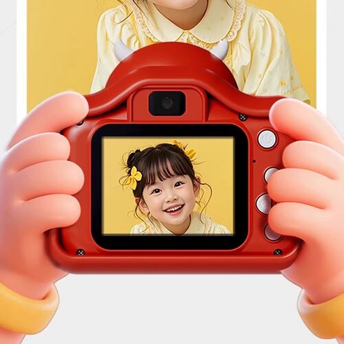 日本进口儿童照相机可录像高清像素拍立得玩具宝宝生日新年礼物 - 图1