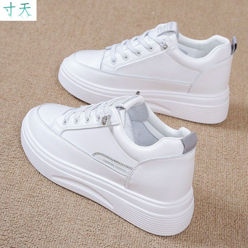 百搭内增高小白鞋女2025新款春夏爆款休闲板鞋女松糕厚底百搭运动,淘宝优惠券,粉丝福利购,淘宝优惠卷