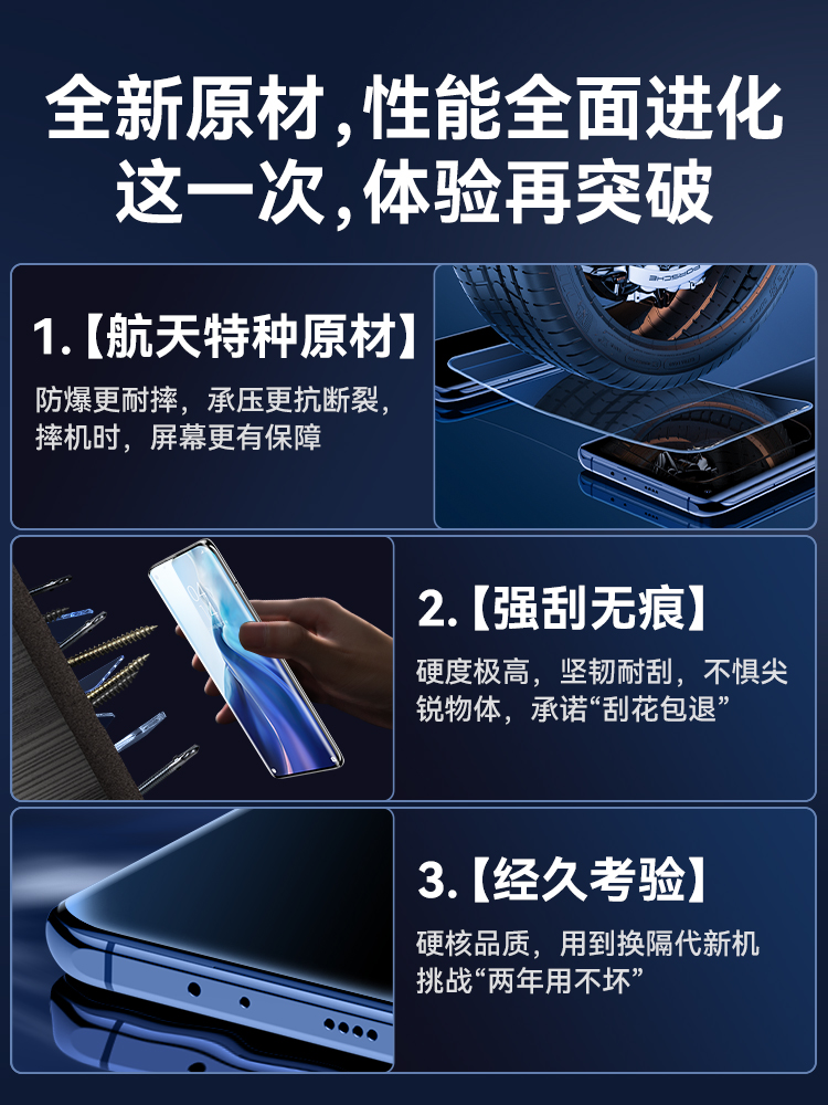 小米11钢化膜12Pro苹果13max60手机50Note10X华为9mate30Nova7适用6iqooneo5opporeno8红米k40s荣耀70k50p40e-图0