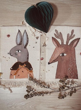 布艺墙挂装饰卡通可爱