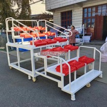 New products 15 seats Mobile Telescopic End Referee Desk Stands for the Outdoor End Station Terminal manufacturer Direct