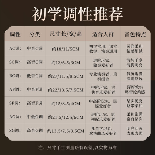 陶笛乐器12孔AC调专业演奏级十二孔埙小学生成人初学者专用旗舰店 - 图3