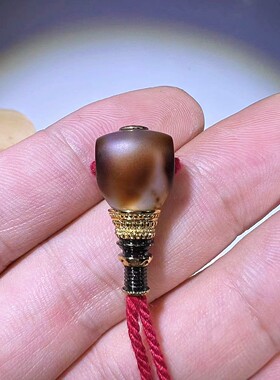 2026天珠玛瑙三通佛头diy文玩配饰百香籽星月菩提佛手金刚猴头核