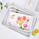 Metamine rectangular imitation porcelain easy to clean storage plate dining plate