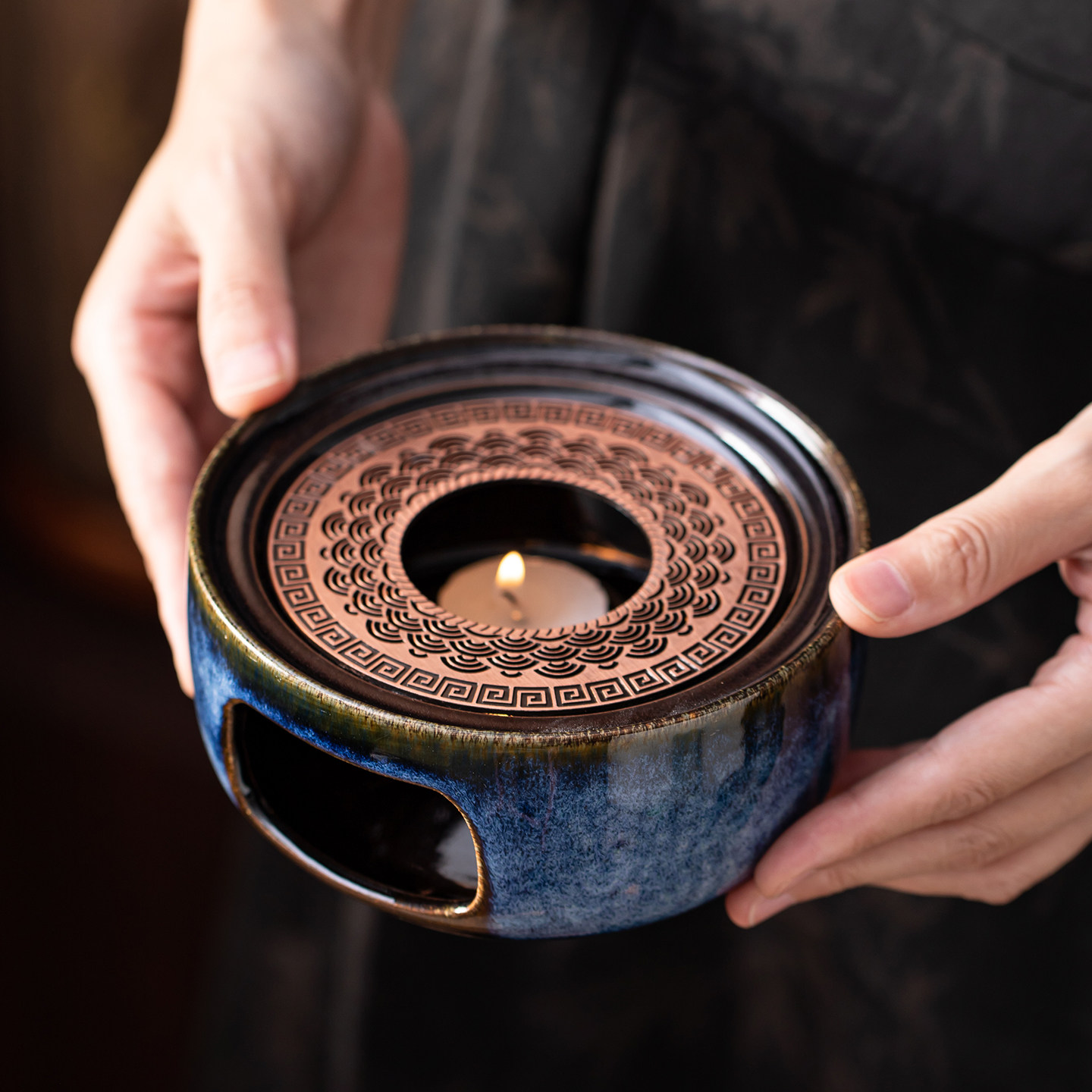 鑫裕源陶瓷温茶炉套装家用陶瓷茶炉小蜡烛加热煮茶保温明火提香器,淘宝优惠券,粉丝福利购,淘宝优惠卷