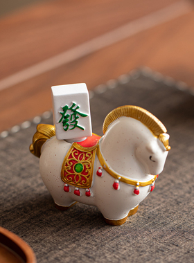 马上发财小马摆件新年吉祥物