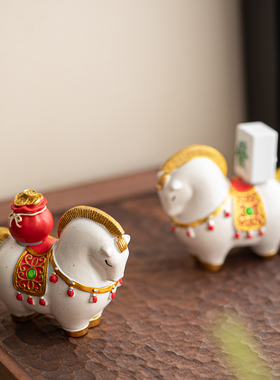 马上发财小马摆件新年吉祥物