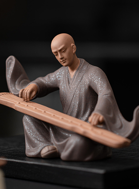 鑫裕源彩砂陶中式装饰摆件