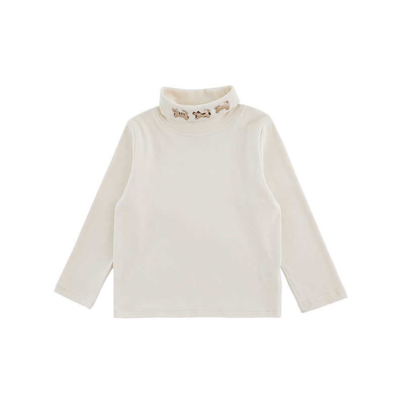 幼悠男童2025新款长袖猫咪高领t恤秋冬款亲肤柔软保暖儿童打底衫,淘宝优惠券,粉丝福利购,淘宝优惠卷