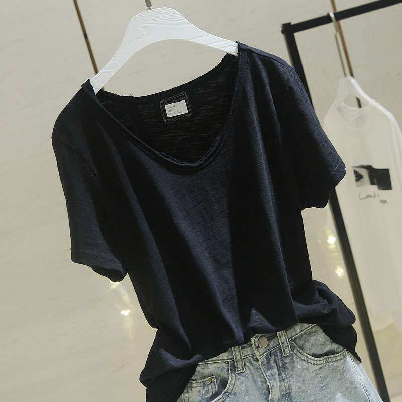 韩国短袖t恤夏季2022新款打底衫 haadidT恤