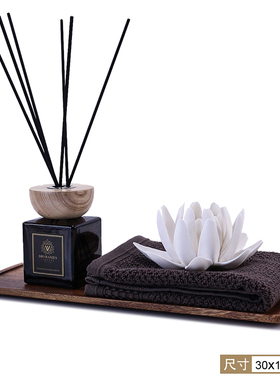 新款化妆室摆件样板房软饰品浴室柜洗手台香N薰托盘新中式酒店卫