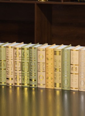 新款仿真书英文假书装饰书摆件书房道具书装饰P品模型创意摆设家