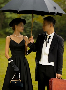 浪漫赫本婚纱摄影道具珍珠