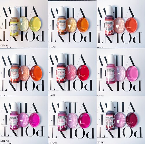 小鲸鱼diy 水晶滴胶透明染色色精ab滴胶宝石色精染色uv材料包套装 - 图3