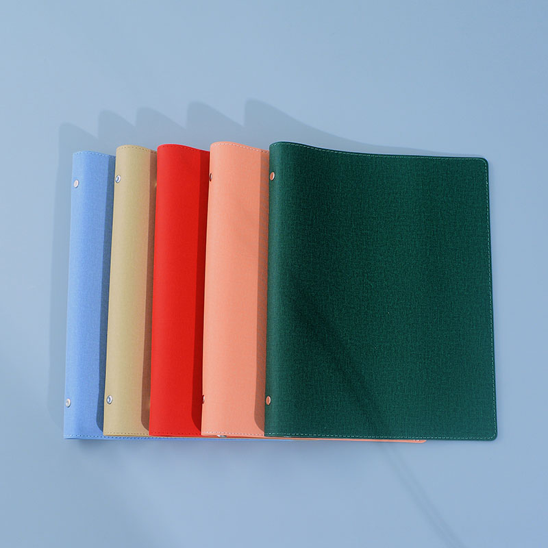 B5软皮活页本外壳A4封皮26孔30孔可拆卸单独活页夹柔软笔记本军绿 - 图3