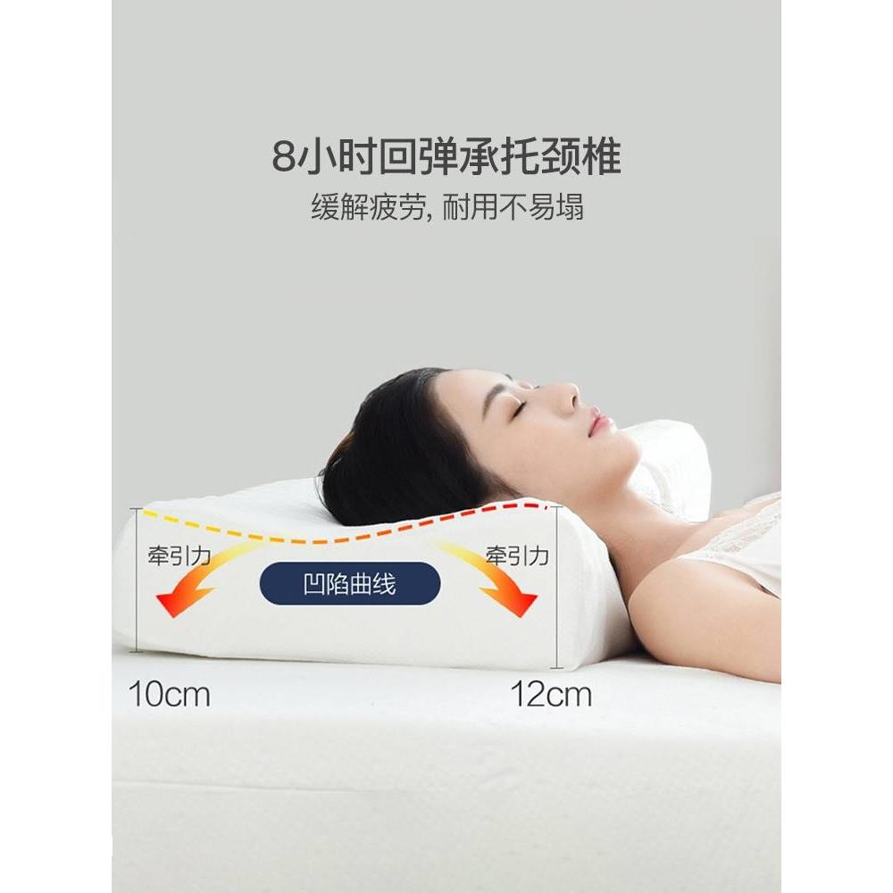 网易严选乳胶枕天然泰国进口防螨护颈椎助睡眠家用男记忆枕头官方 - 图2