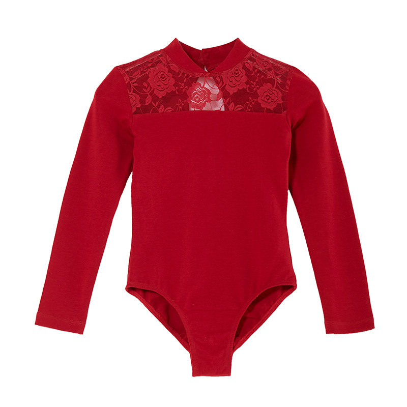 舞之恋舞蹈服儿童女蕾丝拼接舞蹈服装长袖秋季体操服中国风练功服,淘宝优惠券,粉丝福利购,淘宝优惠卷