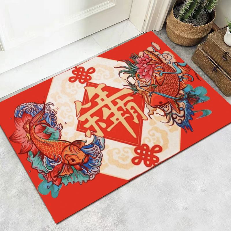 2025新年喜庆入户门垫进门地垫门口防滑脚垫家用蛇年红色地毯,淘宝优惠券,粉丝福利购,淘宝优惠卷