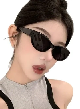 辣妹太阳镜2025墨镜欧美韩系女款猫眼新款复古防紫外线jennie潮酷