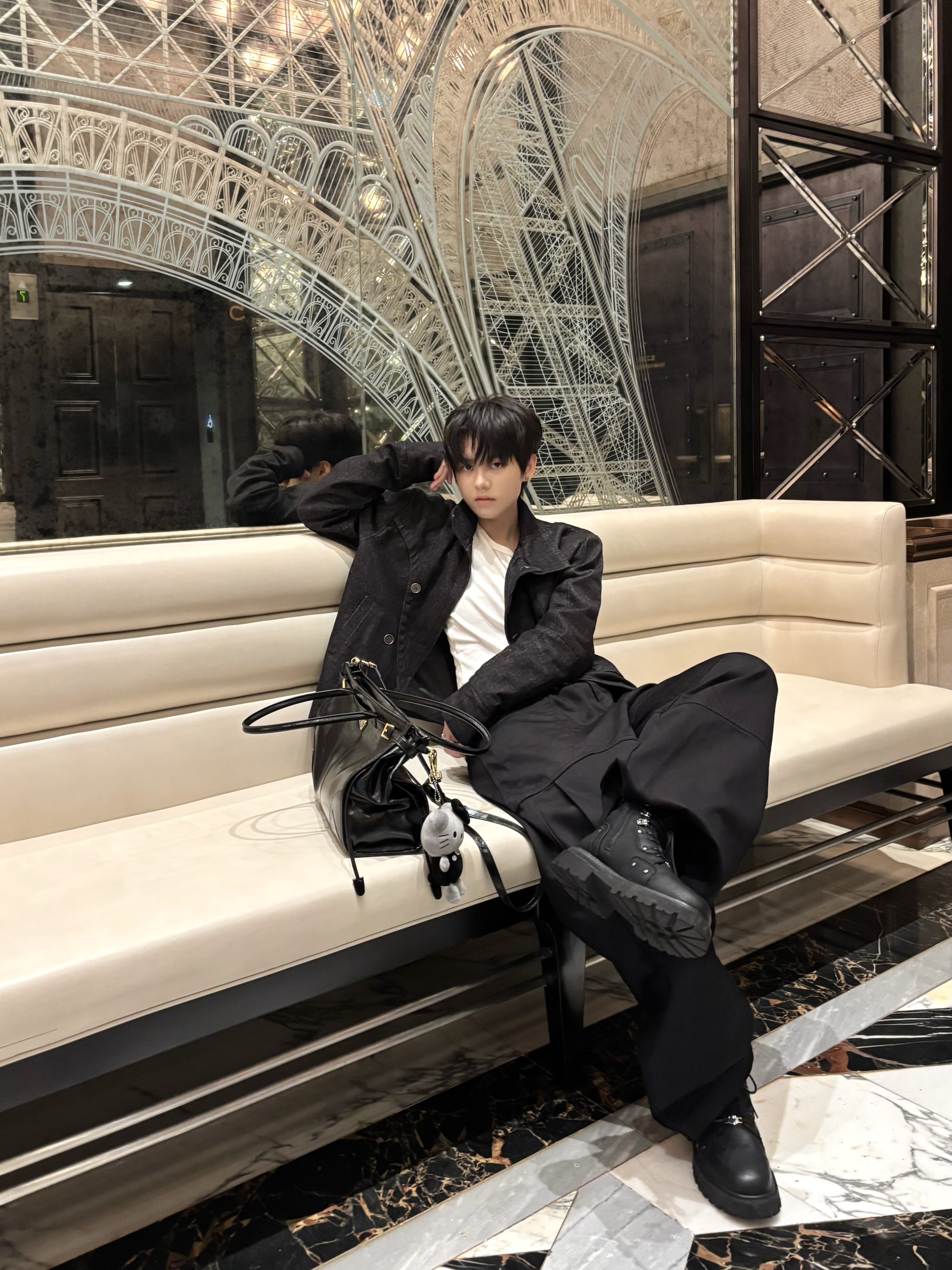 「1012H」复古结构设计硬挺直筒宽松工装裤多口袋阔腿长裤男女,淘宝优惠券,粉丝福利购,淘宝优惠卷