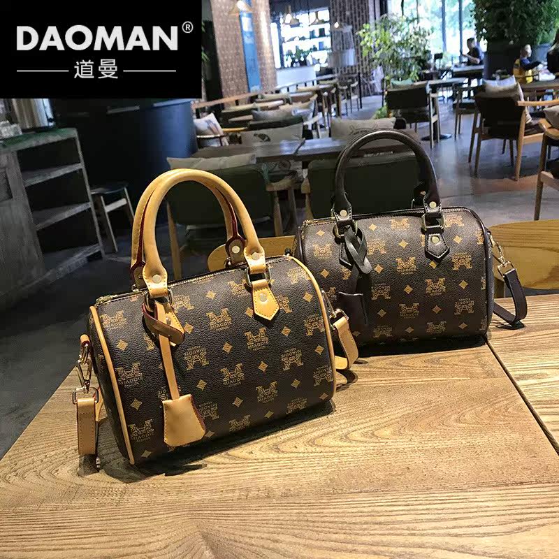 高级感新款2020波士顿女士手提包 道曼箱包女士包袋