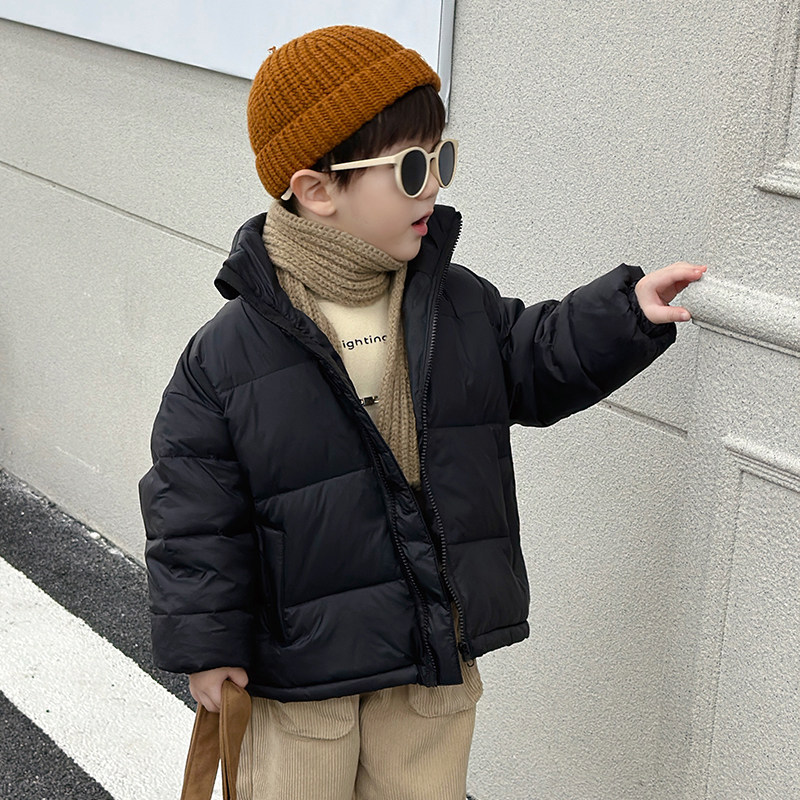 儿童羽绒服冬季加厚男女童纯色面包服短款外套宝宝休闲保暖上衣潮,淘宝优惠券,粉丝福利购,淘宝优惠卷