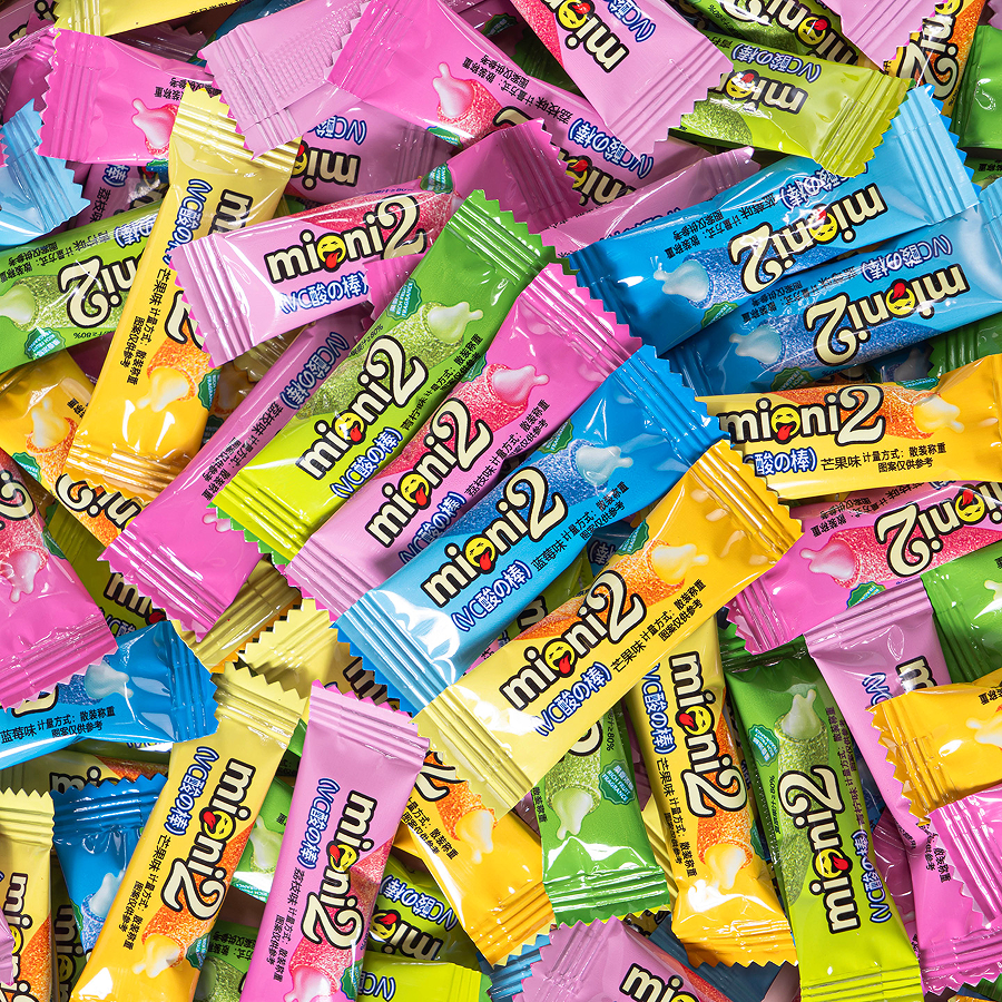 棵力果夹心酸棒酸条酸砂软糖混合水果味散装糖果零食批独立包装,淘宝优惠券,粉丝福利购,淘宝优惠卷