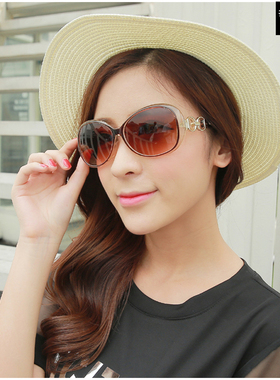 墨镜优雅风圆框太阳眼镜