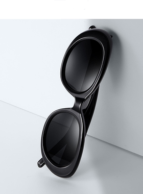 椭圆黑色小脸新款太阳眼镜法式女