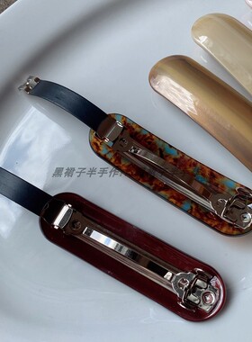 高级素雅新款醋酸弹簧夹气质半扎发发卡侧边夹子百搭婉约秋冬款式