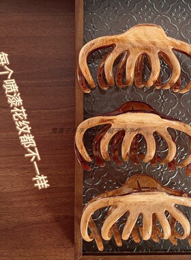 美拉德色系秋冬新款大号抓夹