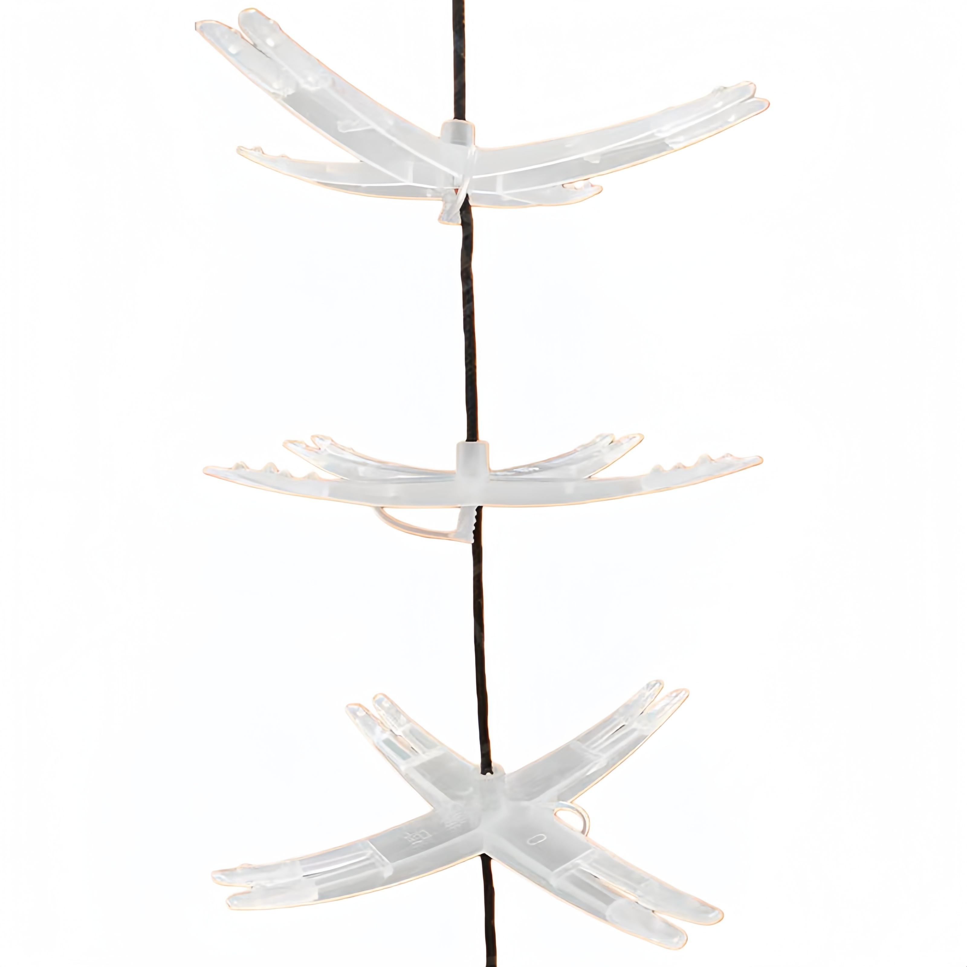 柿饼挂架晾晒柿饼神器塑料吊柿挂架十字柿夹子晾晒工具挂柿饼农用 - 图3