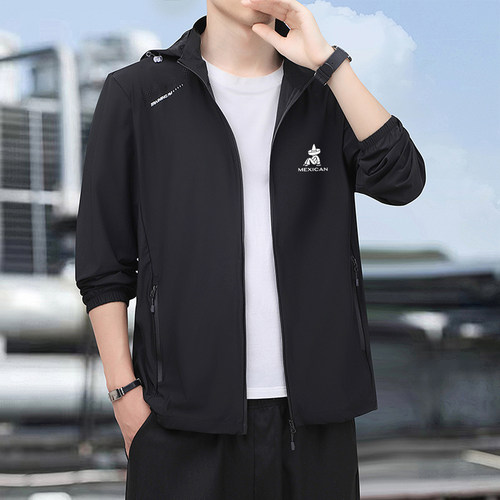 稻草人冰丝防晒衣男夏季2026新款防紫外线夹克薄款户外钓鱼休闲服 - 图2