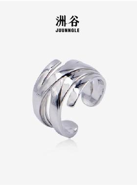 Juunngle 洲谷开口戒指女男士秋冬轻奢小众礼物送女友陆柯燃同款