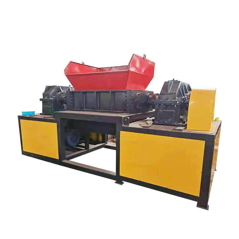 Large double-shaft shredder metal garbage single-shaft shredder chassis plastic wood crushing industrial scrap iron crushing