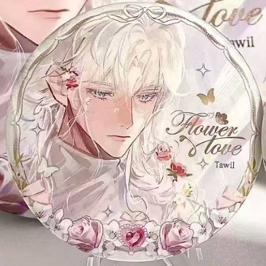 我在惊悚游戏里封神白柳谢塔小说衍生新款自制58吧唧胸针玫瑰谷子,淘宝优惠券,粉丝福利购,淘宝优惠卷