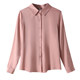 ເສື້ອຍືດແຂນຍາວ satin chiffon ແບບມືອາຊີບ