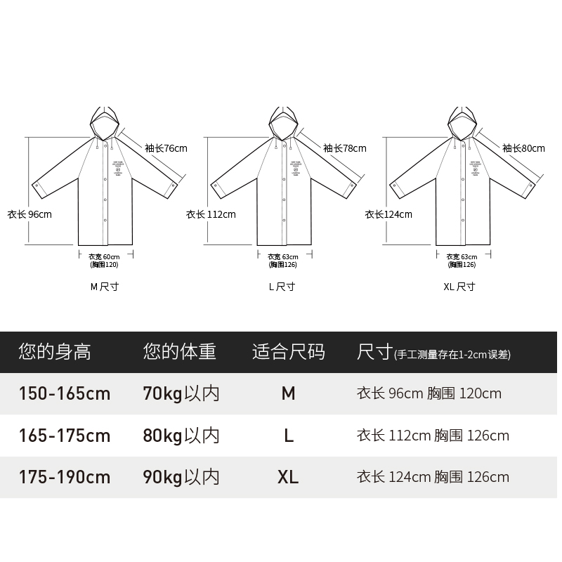 潮酷时尚旅行透明男女款成人徒步雨衣外套潮牌长款全身防暴雨雨披 - 图3