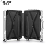 Металлический универсальный элитный чемодан на колесиках, алюминиево-магниевый сплав, 20 дюймов